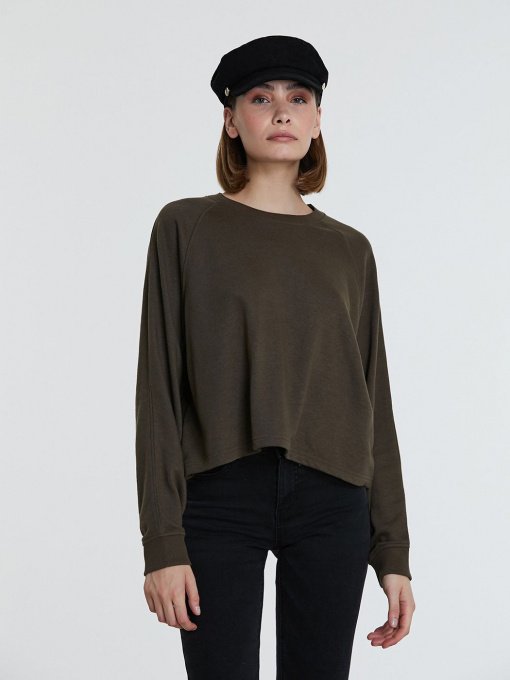 Лонгслив Piazza Italia модель 46362_military green Фото