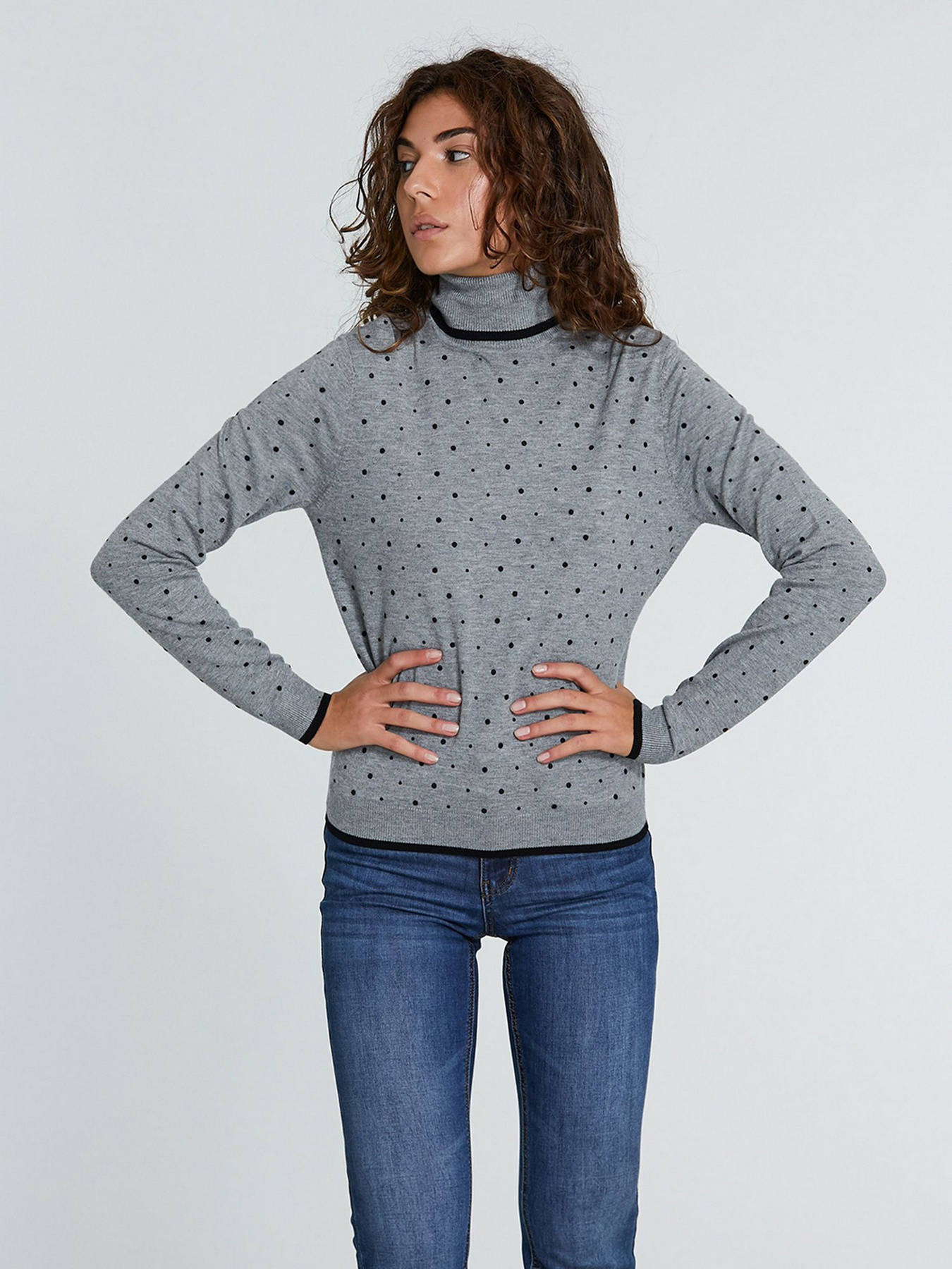 Водолазка Piazza Italia модель 49120_grey melange Фото