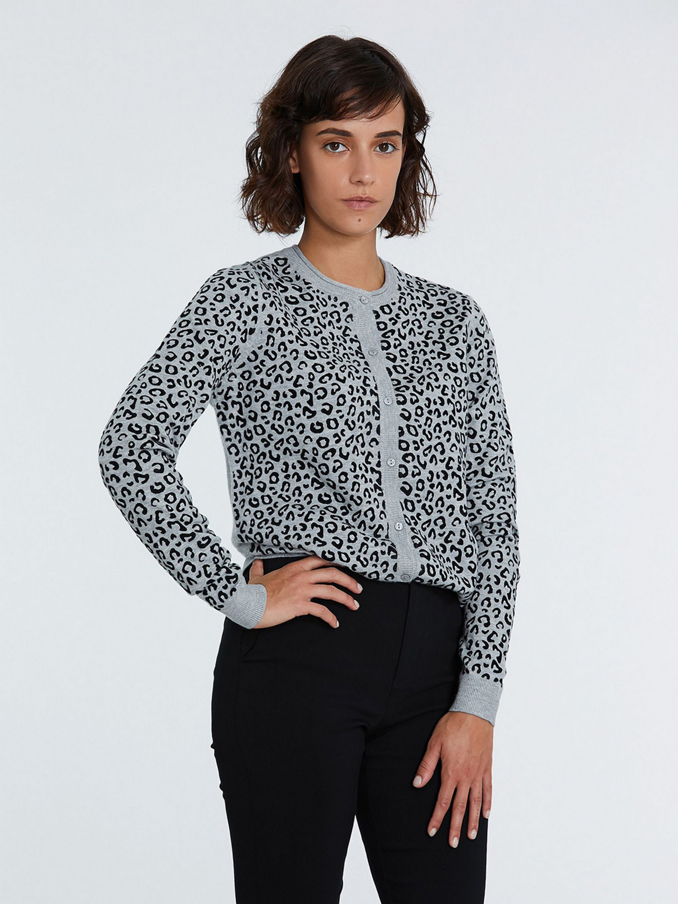 Кардиган Piazza Italia модель 49169_grey melange Фото