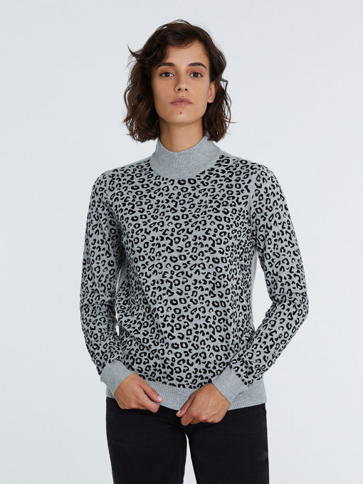 Джемпер Piazza Italia модель 49170_grey melange Фото