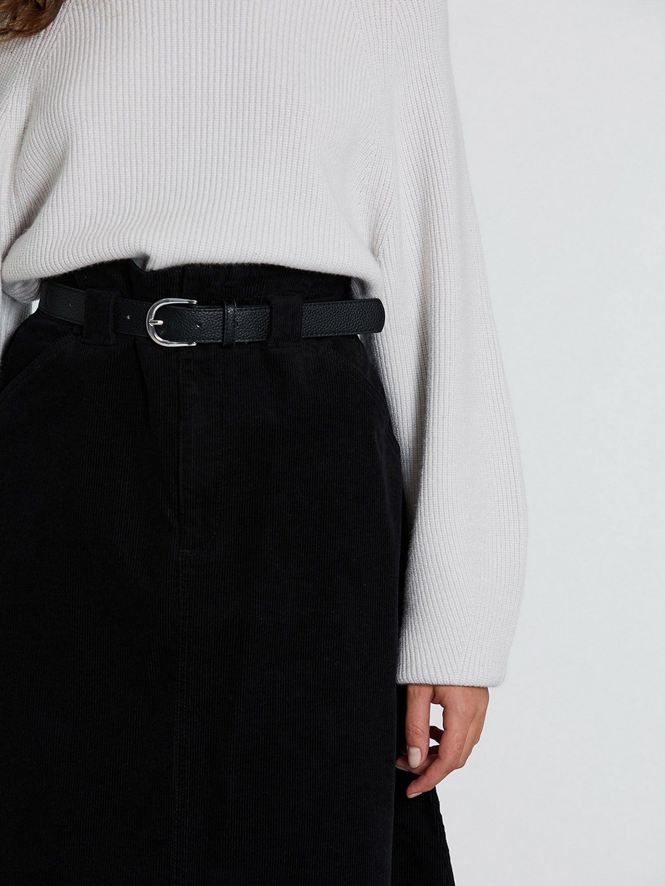 Юбка миди Piazza Italia модель 49467_black Фото