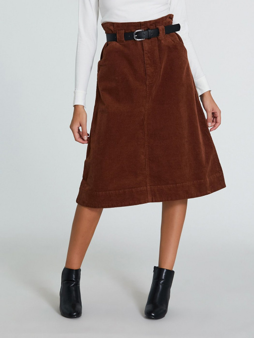 Юбка миди Piazza Italia модель 49467_castagna Фото
