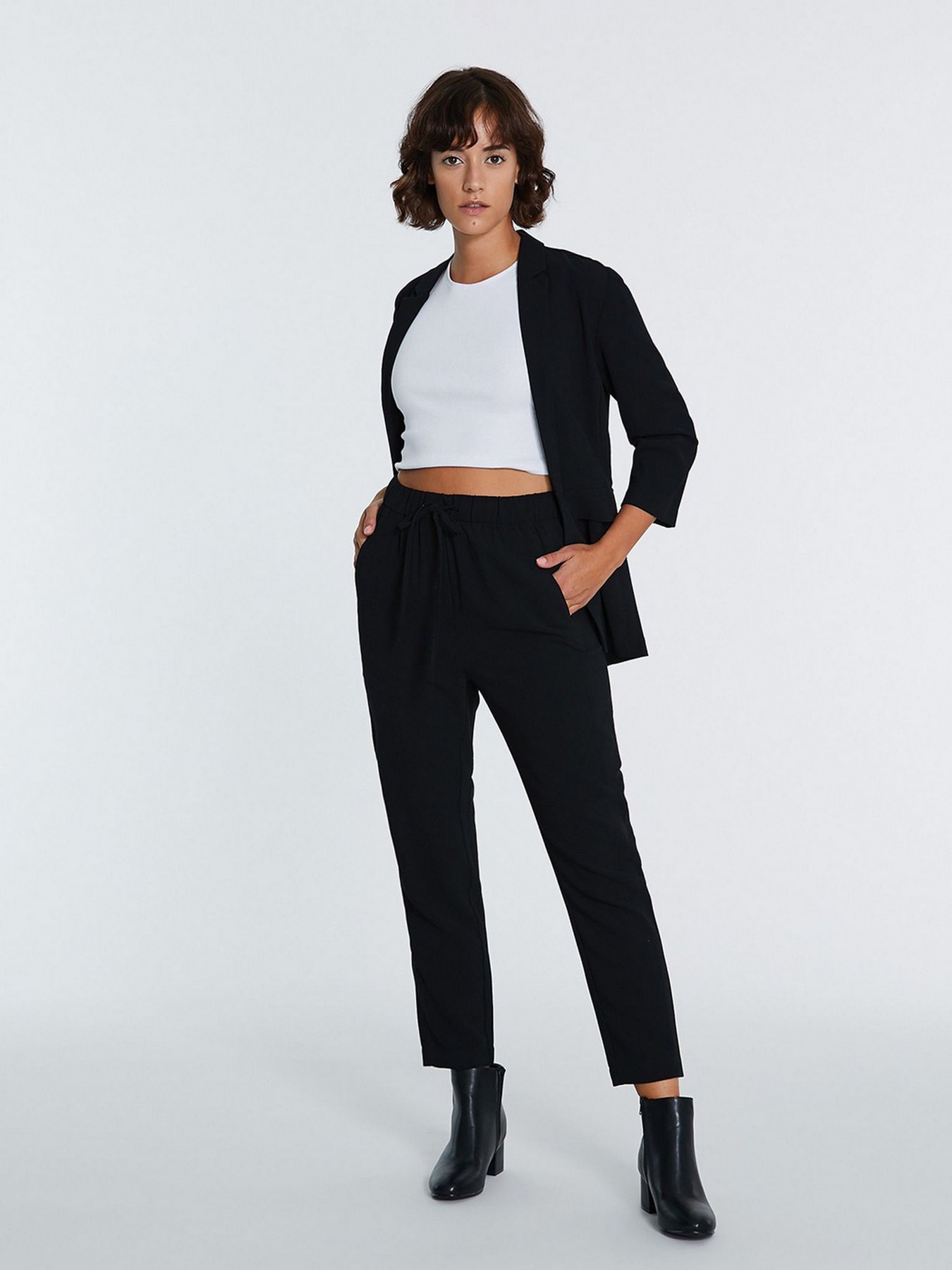 Класичні штани Piazza Italia модель 43255_black Фото