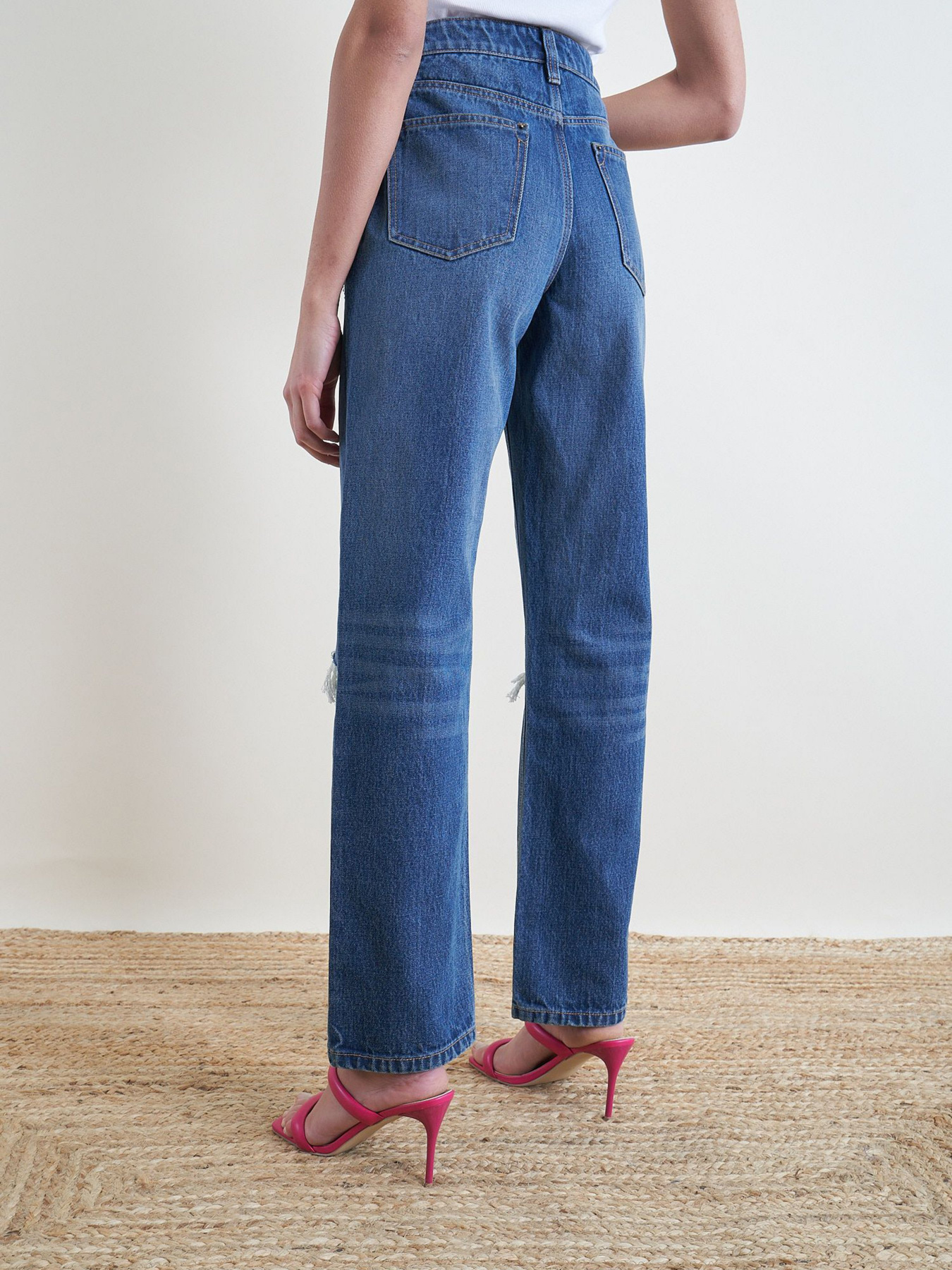 Расклешенные джинсы Piazza Italia модель 75052_dark denim Фото