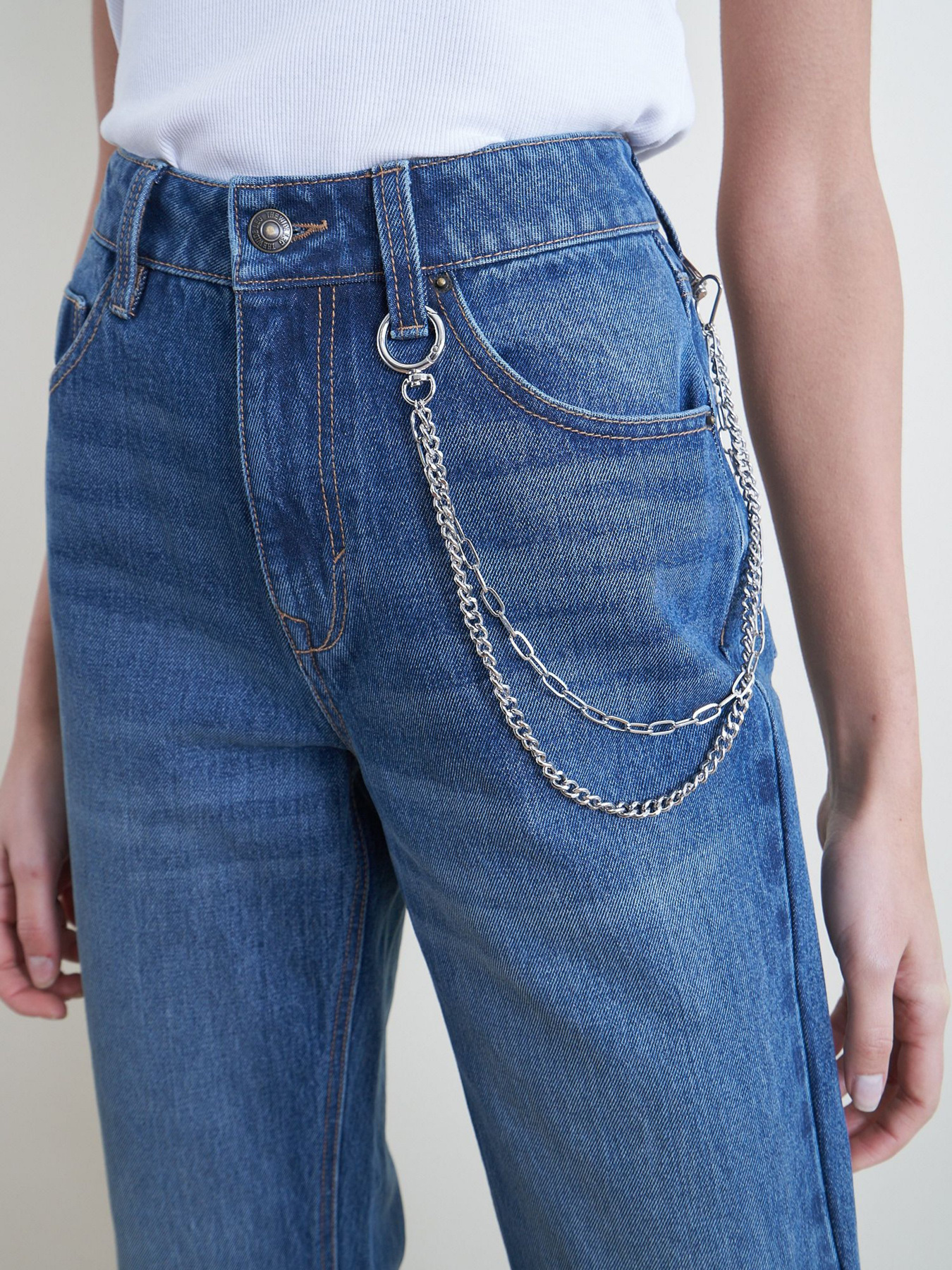 Расклешенные джинсы Piazza Italia модель 75052_dark denim Фото