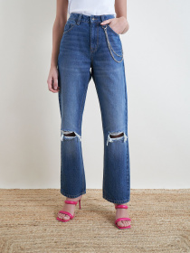 Расклешенные джинсы Piazza Italia модель 75052_dark denim Фото