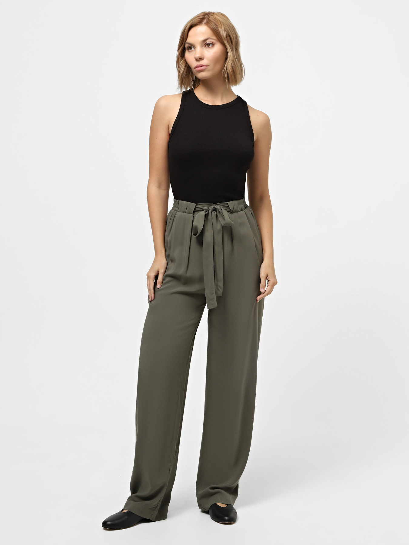 Повсякденні штани Piazza Italia модель 84278_sage Фото