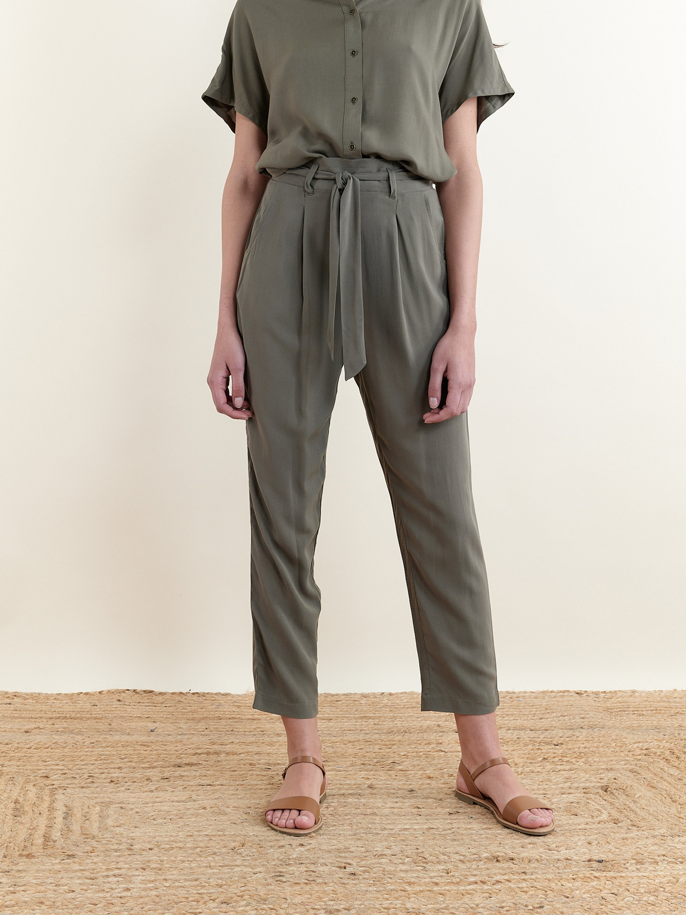 Повсякденні штани Piazza Italia модель 84856_sage Фото