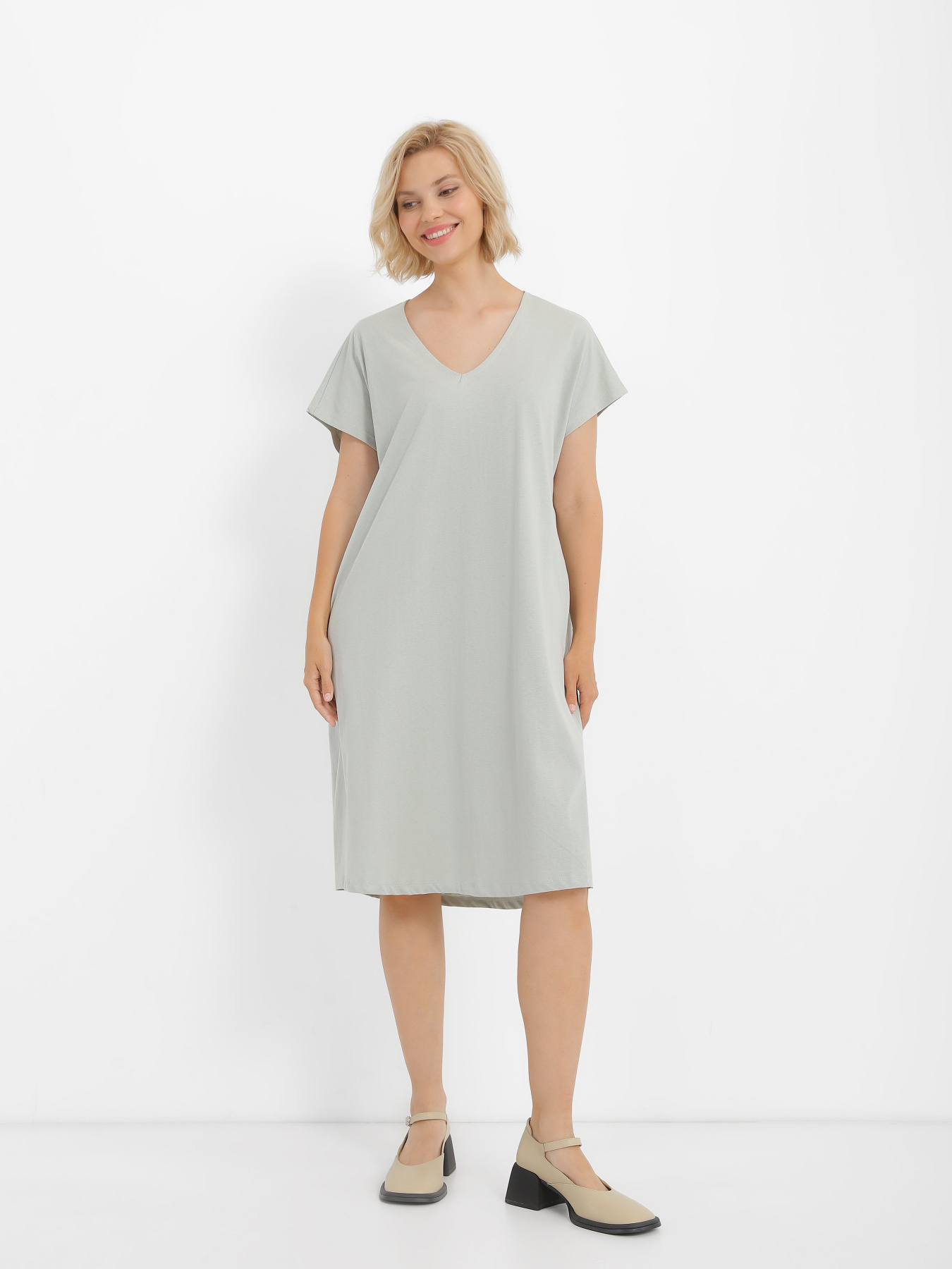 Платье-футболка Piazza Italia модель 03227_verdino Фото