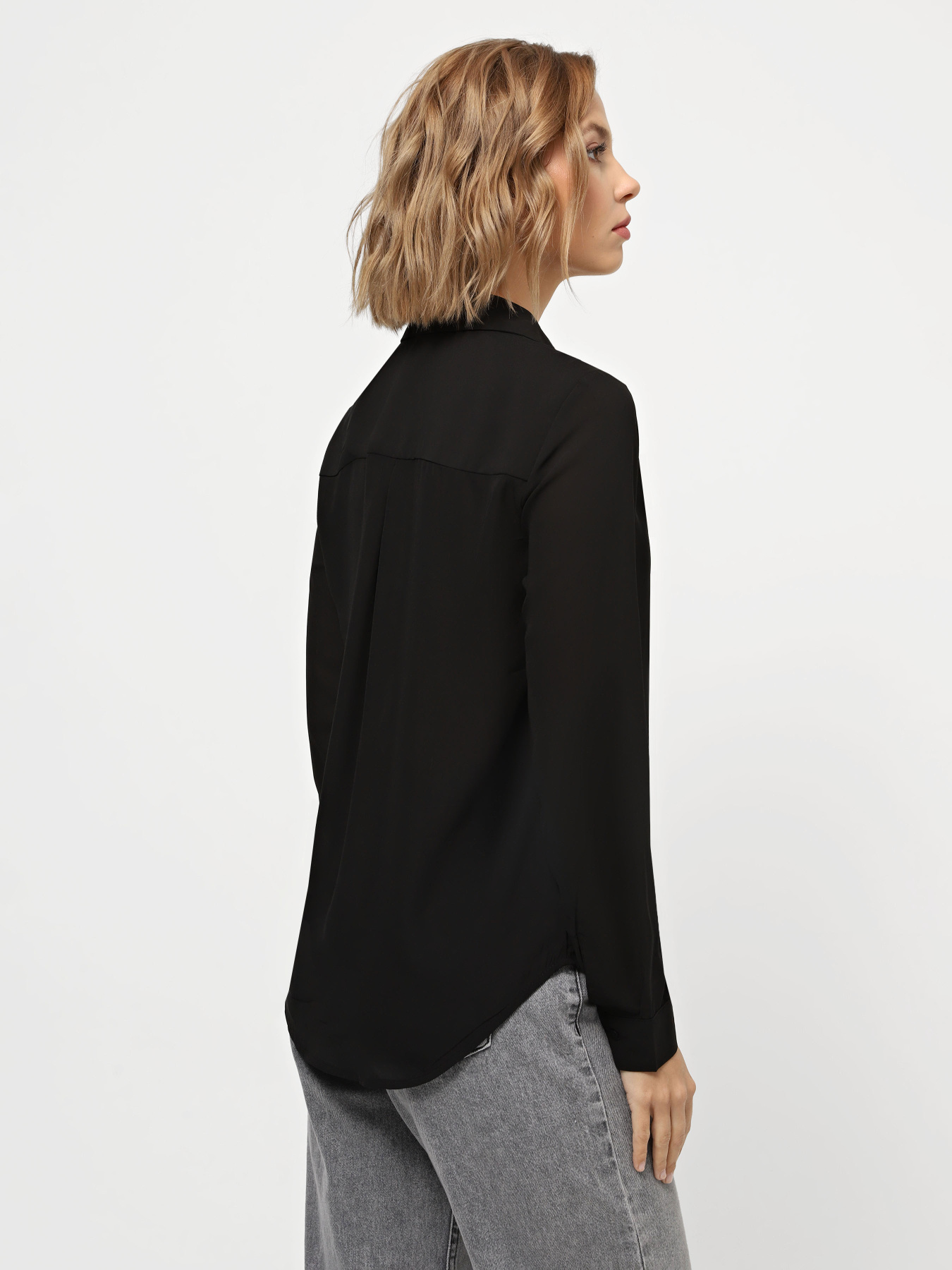 Сорочка повсякденна Piazza Italia модель 02384_black Фото