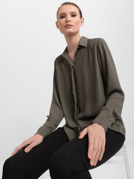 Блуза Piazza Italia модель 43257_sage Фото