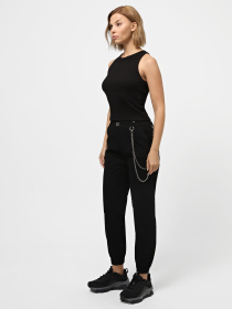 Брюки повседневные Piazza Italia модель 02793_black Фото