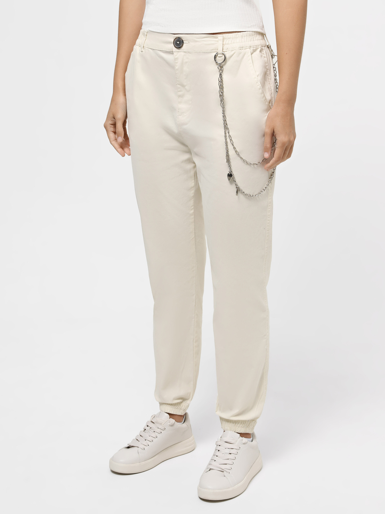 Брюки повседневные Piazza Italia модель 02793_ivory Фото