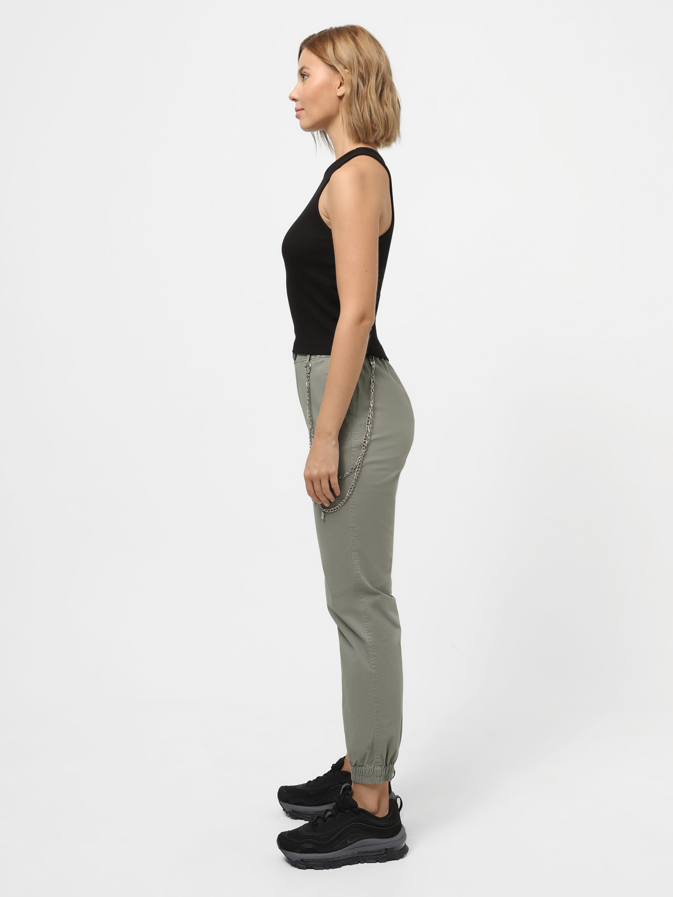 Брюки повседневные Piazza Italia модель 02793_sage Фото