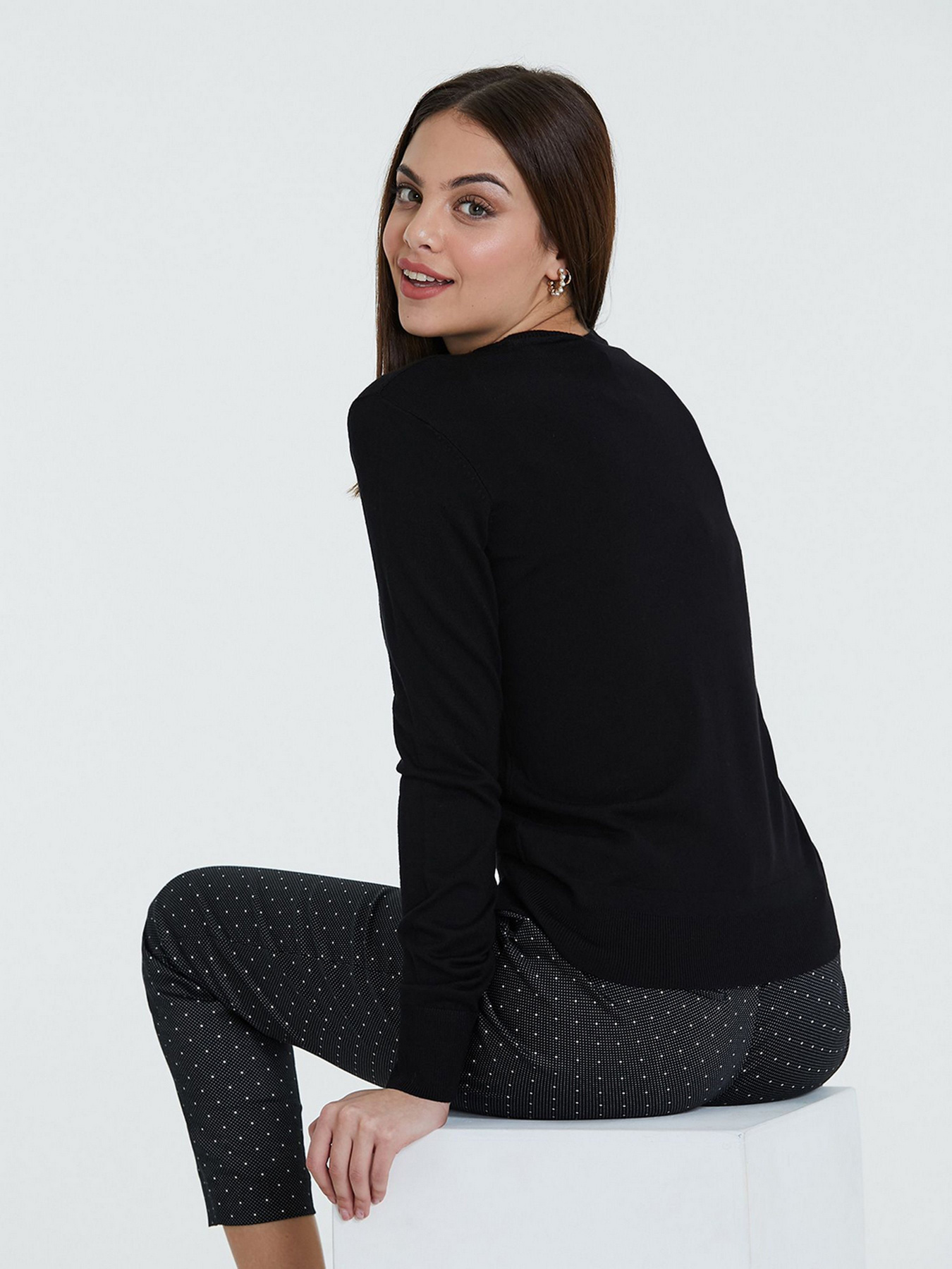 Джемпер Piazza Italia модель 36765_black Фото