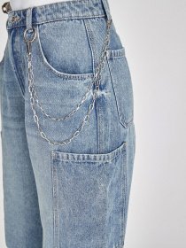 Джинсы мом Piazza Italia модель 02913_denim Фото