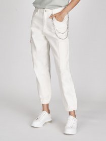 Джинсы мом Piazza Italia модель 02913_ivory Фото