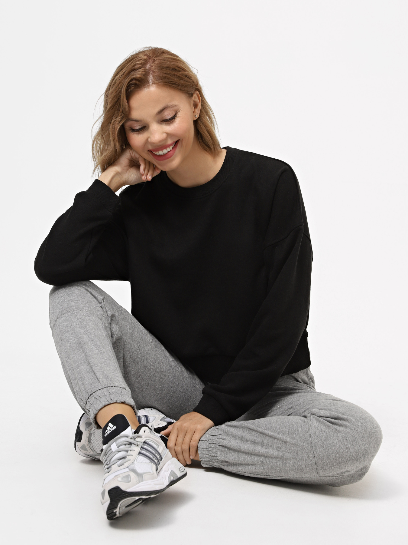 Свитшот Piazza Italia модель 03255_black Фото