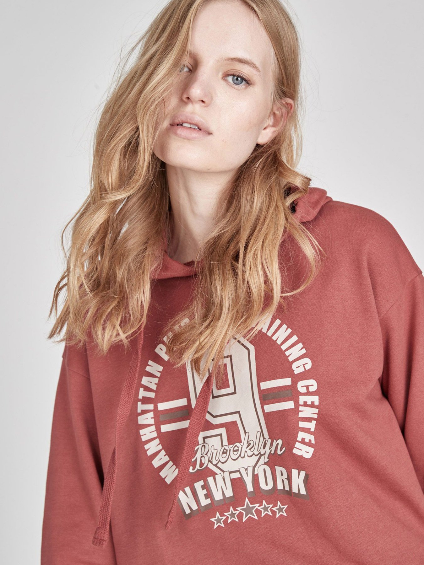 Худи Piazza Italia модель 03416_brick red Фото