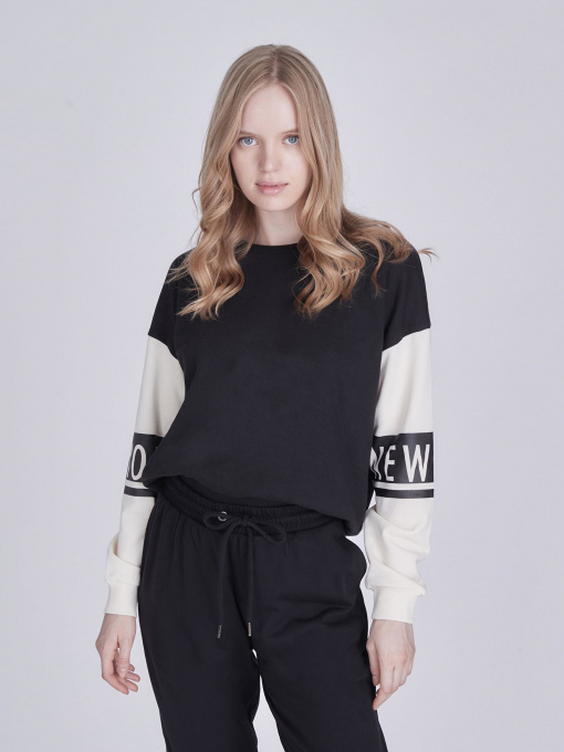 Світшот Piazza Italia модель 03417_black Фото