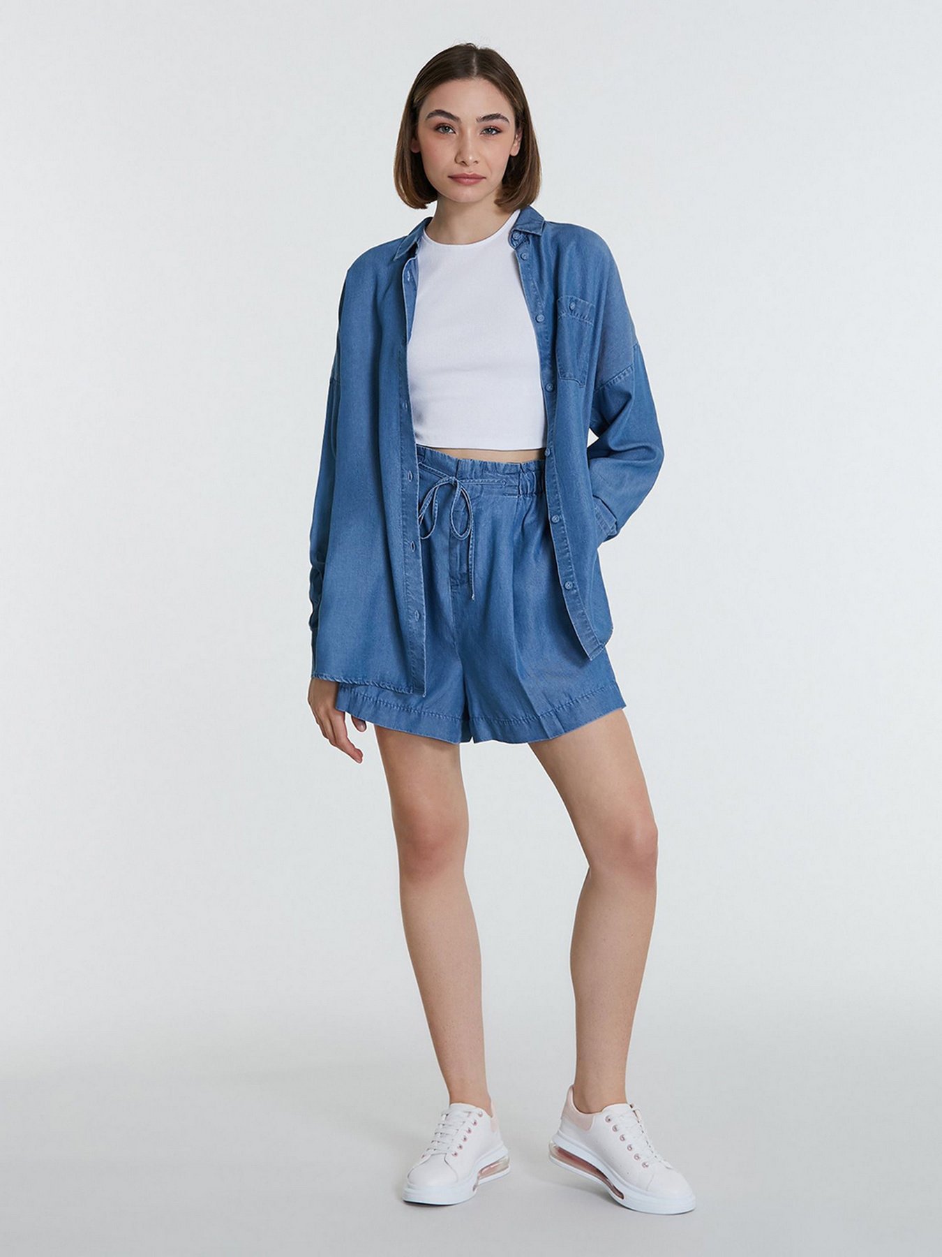 Рубашка Piazza Italia модель 43704_denim Фото