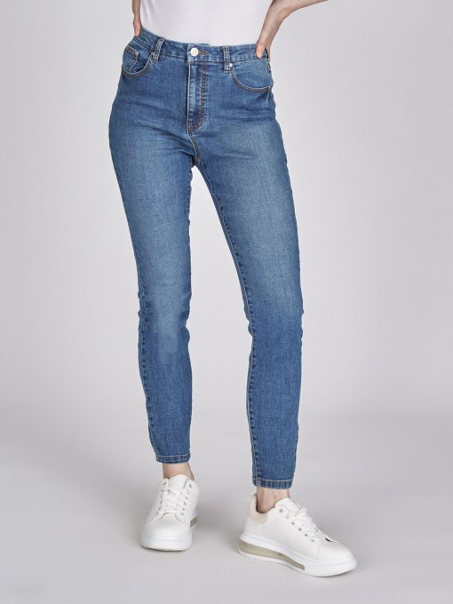 Зауженные джинсы Piazza Italia модель 03863_denim Фото