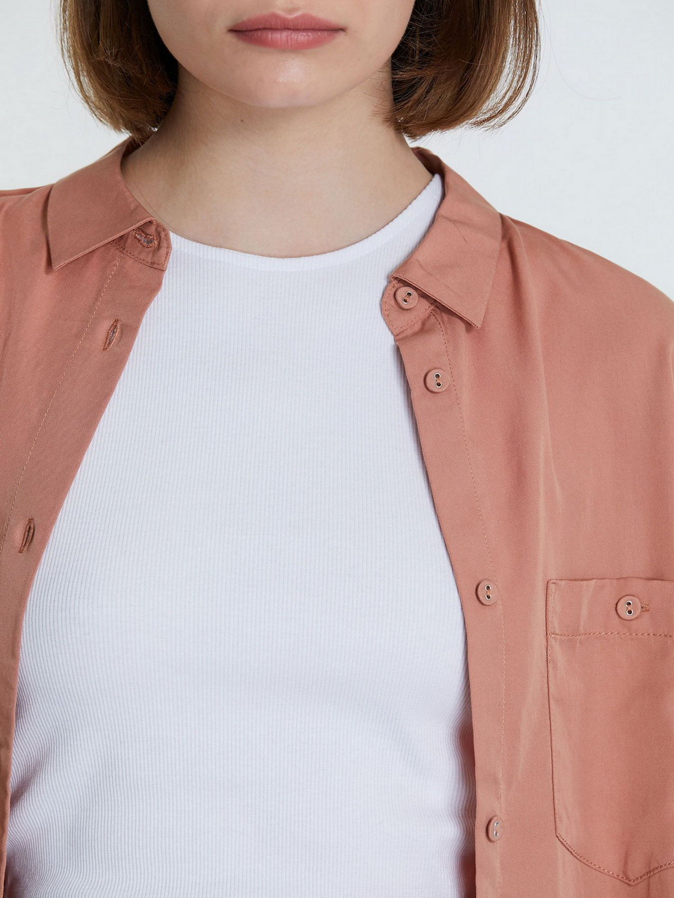 Рубашка Piazza Italia модель 43704_rosa polvere Фото