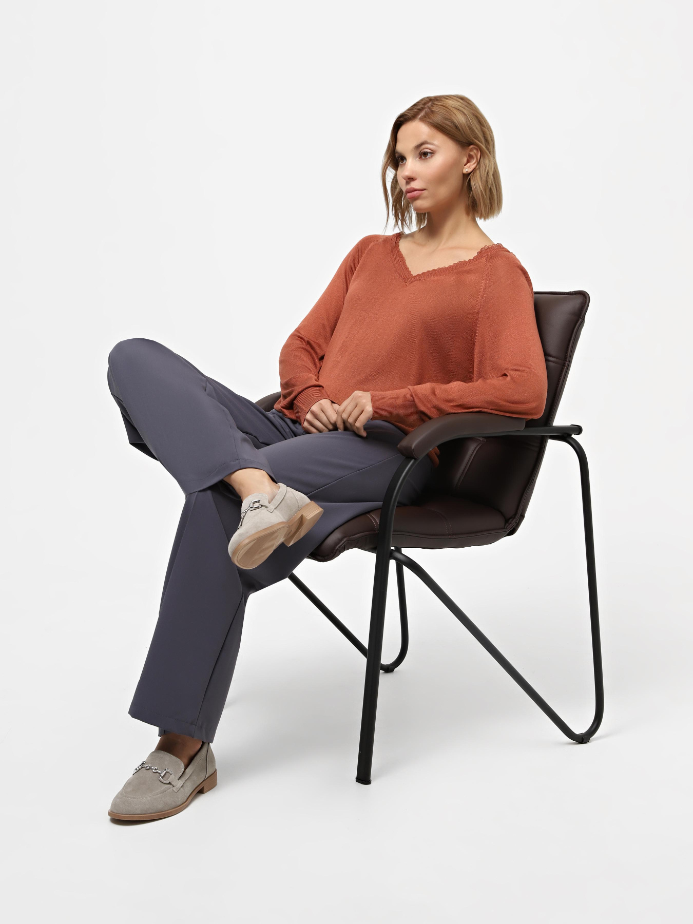 Джемпер Piazza Italia модель 76196_cotto color Фото