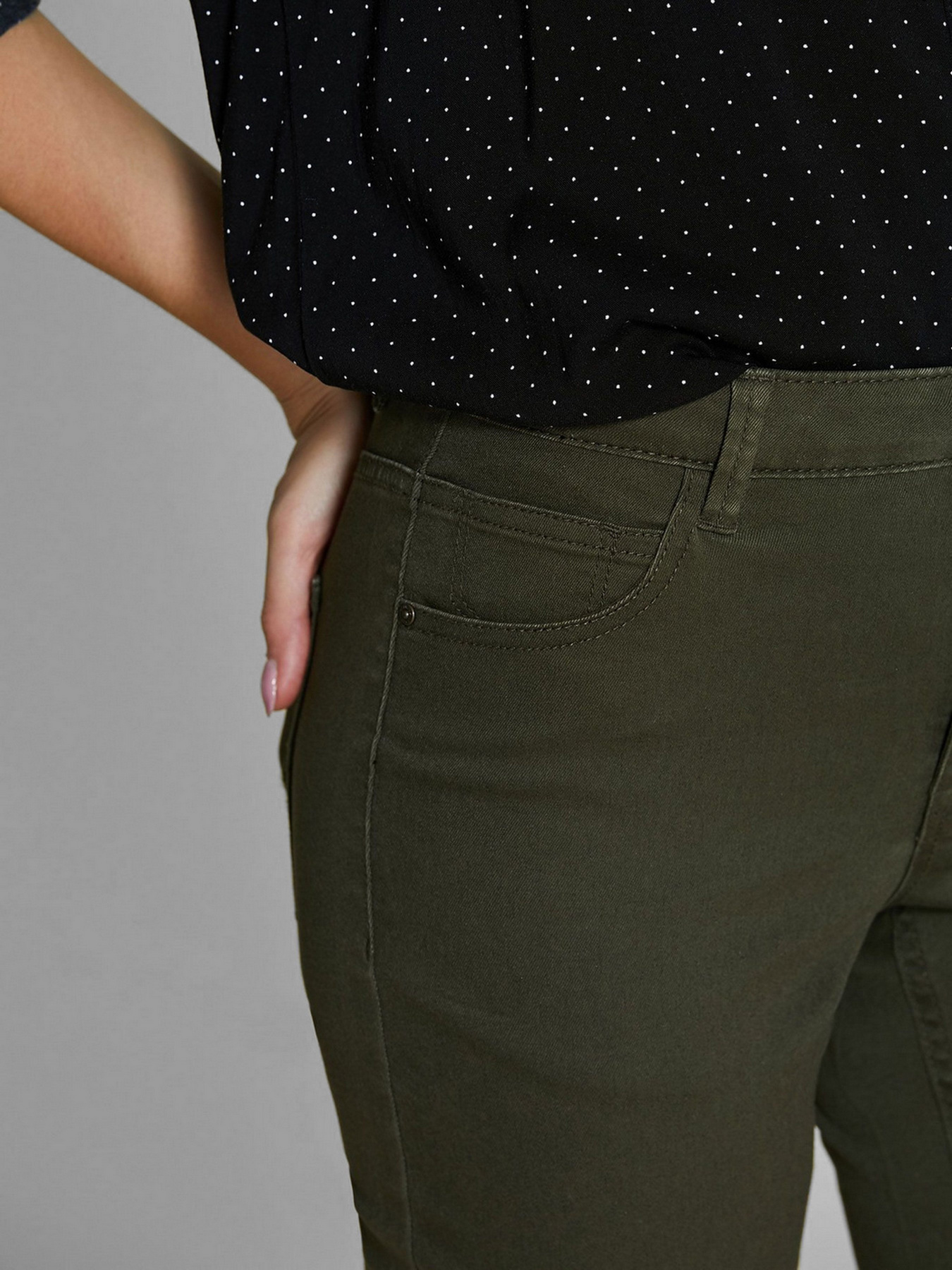 Скинни джинсы Piazza Italia модель 43932_military green Фото