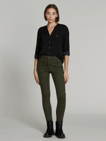 Скинни джинсы Piazza Italia модель 43932_military green Фото