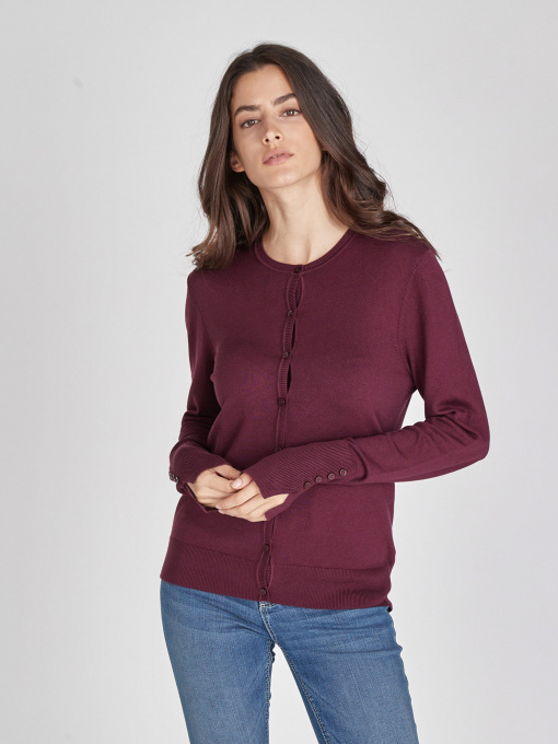 Кардиган Piazza Italia модель 87651_raspberry Фото