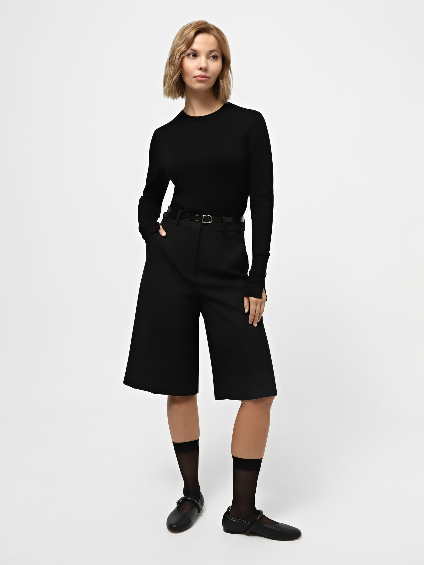 Лонгслив Piazza Italia модель 87652_black Фото