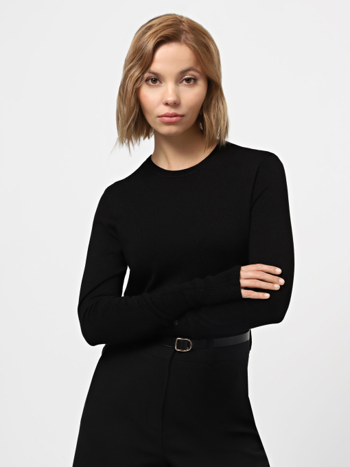 Лонгслів Piazza Italia модель 87652_black Фото