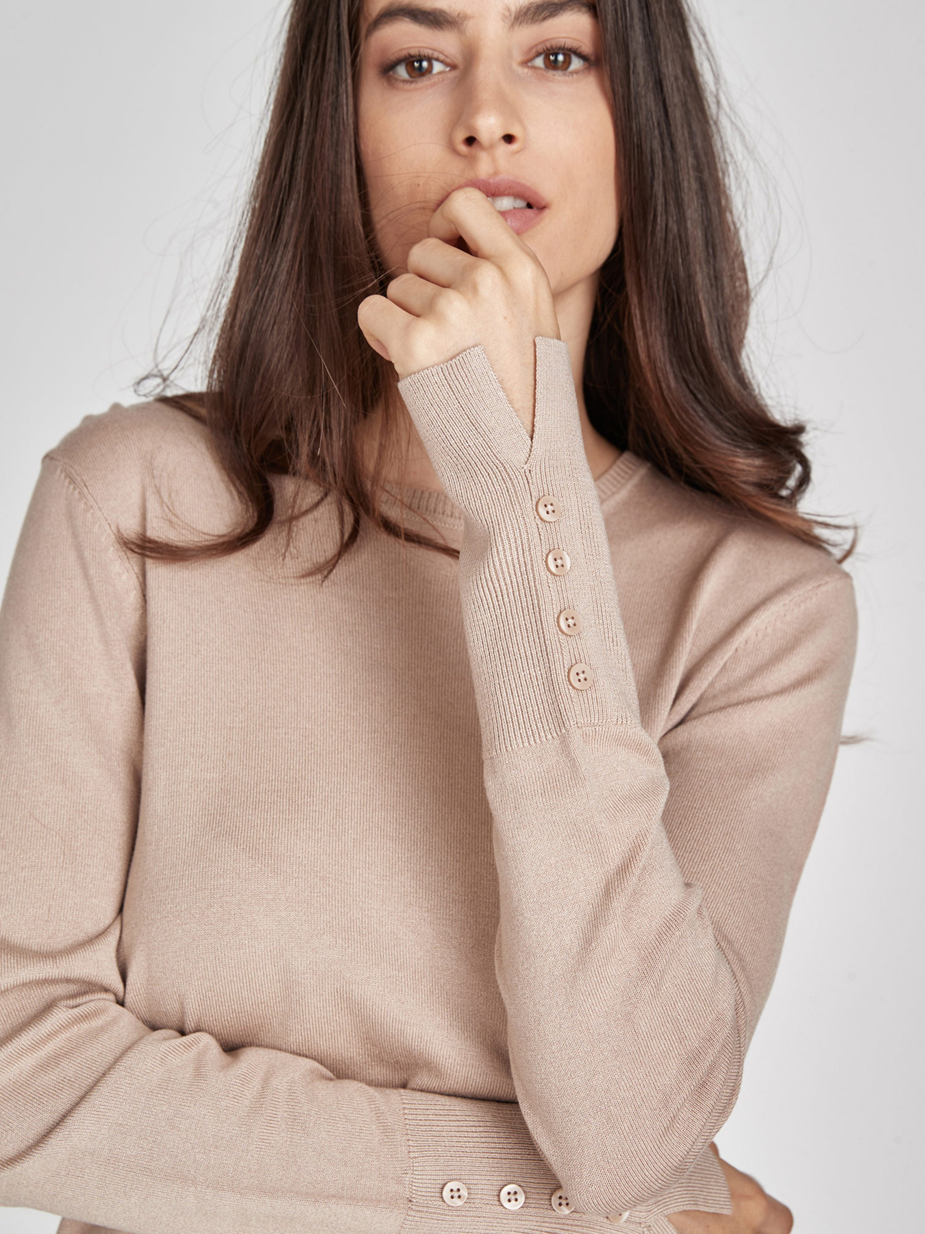 Джемпер Piazza Italia модель 87652_carne Фото