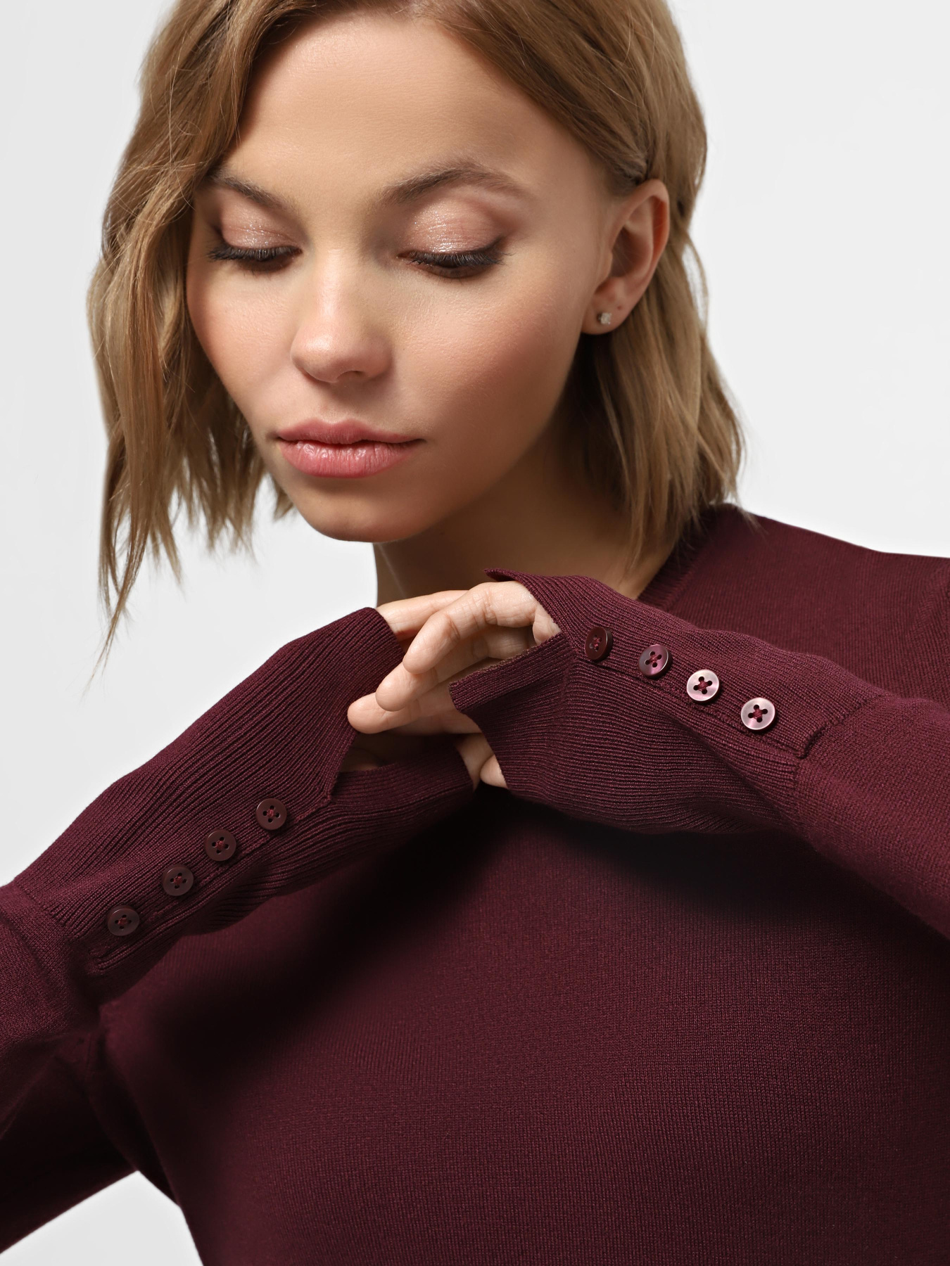 Лонгслив Piazza Italia модель 87652_raspberry Фото