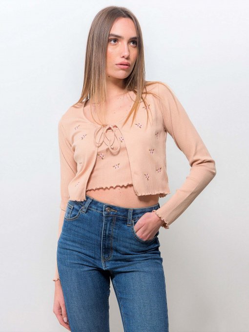 Кардиган Piazza Italia модель 03237_carne Фото