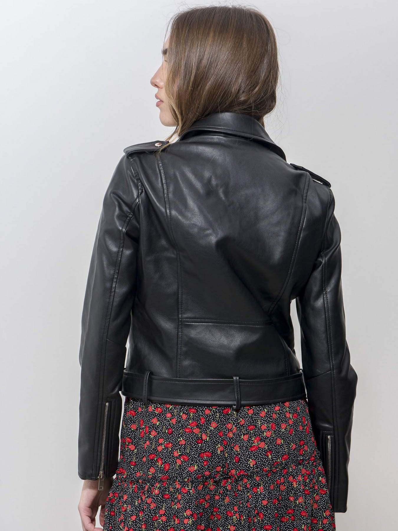 Куртка кожаная Piazza Italia модель 06371_black Фото