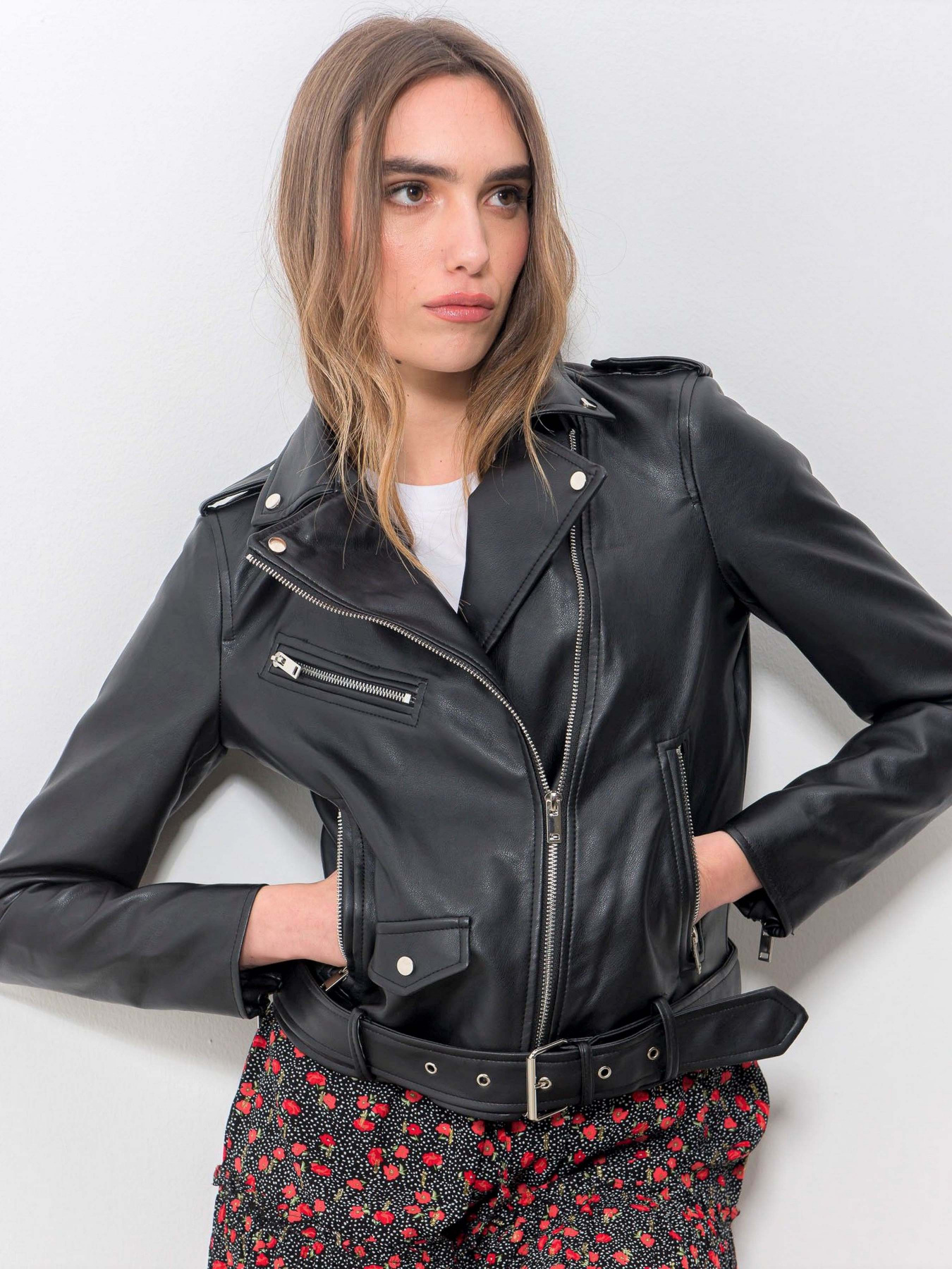 Шкіряна куртка Piazza Italia модель 06371_black Фото