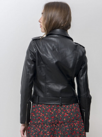 Шкіряна куртка Piazza Italia модель 06371_black Фото