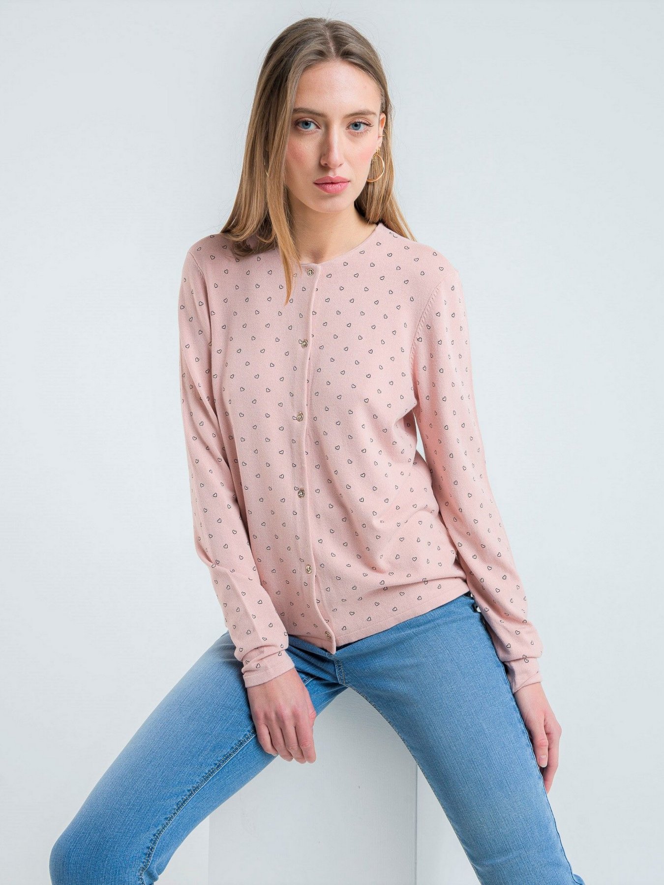 Кардиган Piazza Italia модель 06414_pale pink Фото