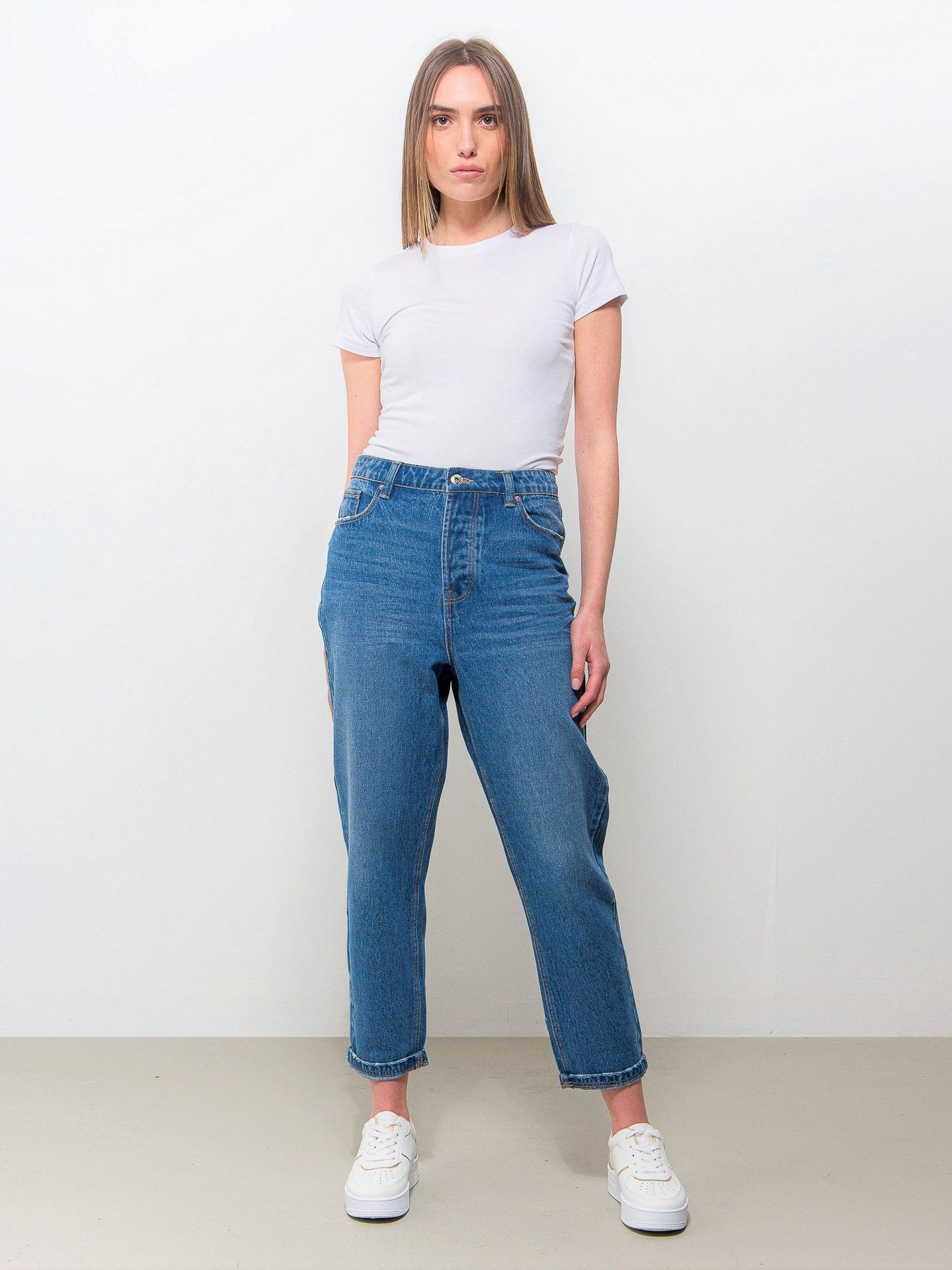 Джинсы мом Piazza Italia модель 06550_denim Фото