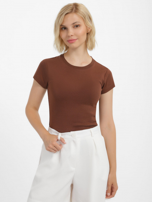 Футболка Piazza Italia Модель 50750_brown Фото