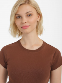 Футболка Piazza Italia модель 50750_brown Фото