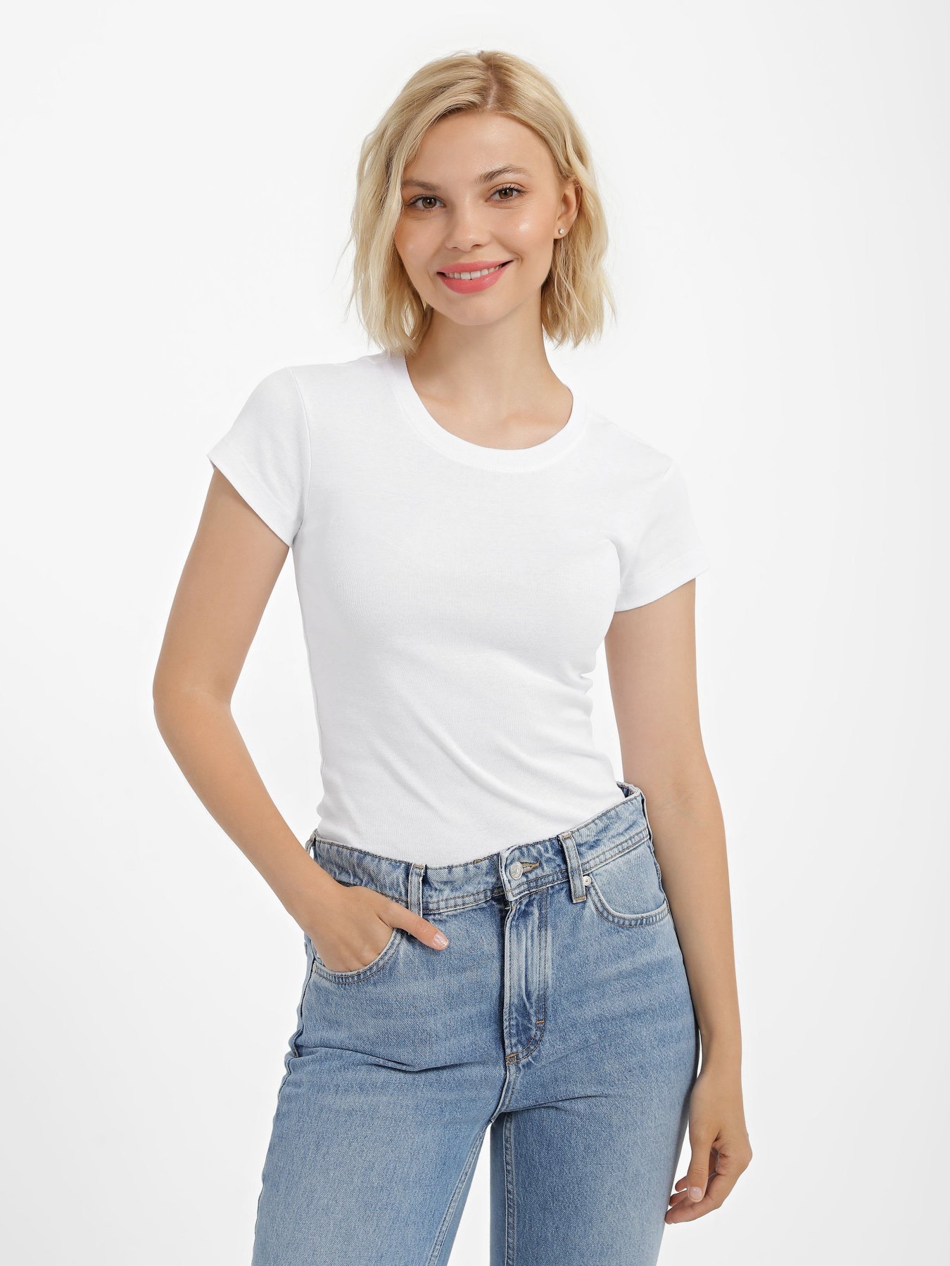 Футболка Piazza Italia модель 50750_white Фото