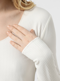 Лонгслів Piazza Italia модель 51054_milk Фото