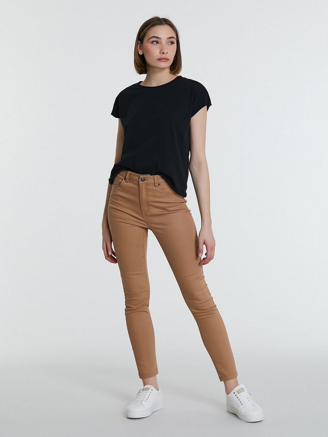 Скинни джинсы Piazza Italia модель 43933_caramello Фото