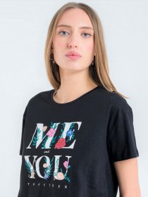 Футболка Piazza Italia модель 53227_black Фото