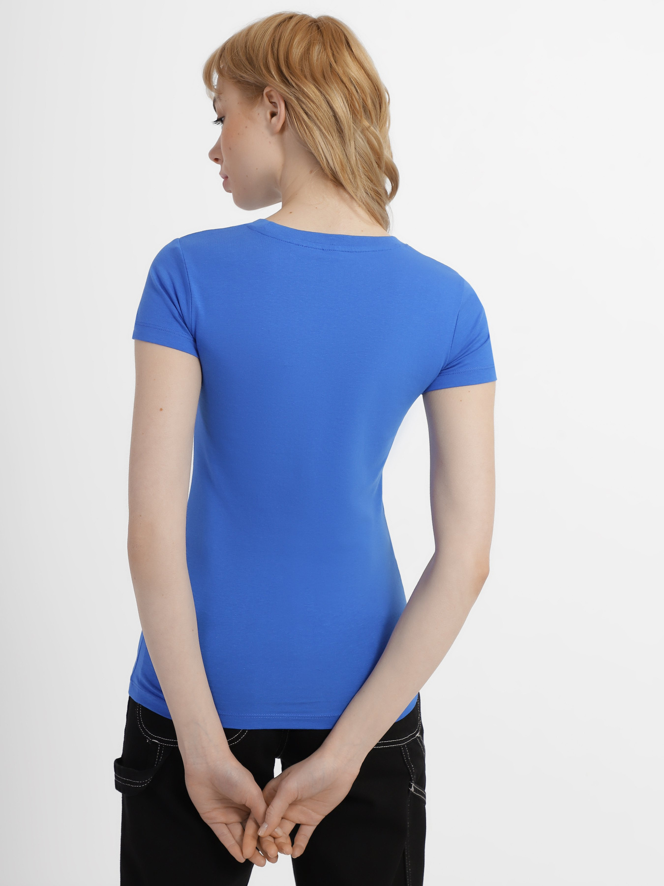 Футболка Piazza Italia модель 53303_azure Футболка Piazza Italia модель 53303_azure Фото