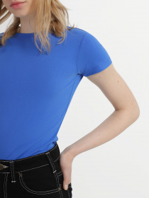 Футболка Piazza Italia модель 53303_azure Футболка Piazza Italia модель 53303_azure Фото