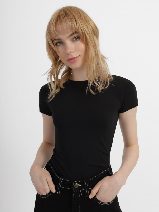 Футболка Piazza Italia модель 53303_black Фото